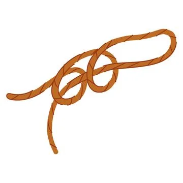 Secure rope knot cartoon vector illustration Stock Illustration