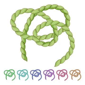 Secure rope knot cartoon vector graphic Stock Illustration
