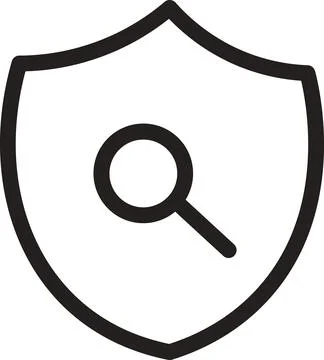 Secure scan search icon Stock Illustration