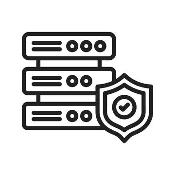 Secure Server icon vector image.  Stock Illustration