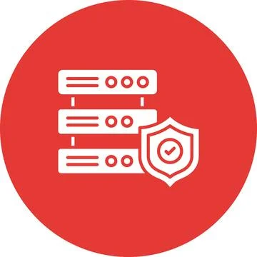 Secure Server icon vector image. 스톡 일러스트