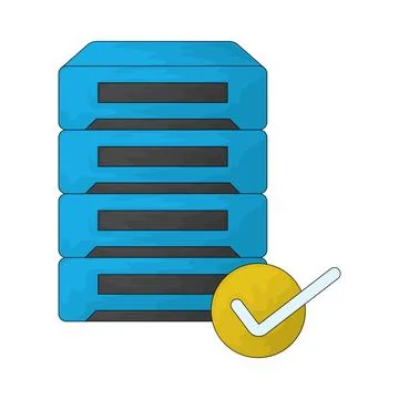 Secure server illustration Illustrazione stock