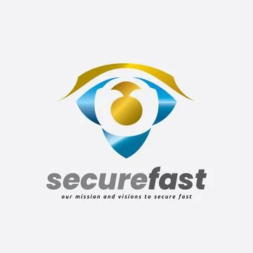 Secure Shield Logo Illustrazione stock