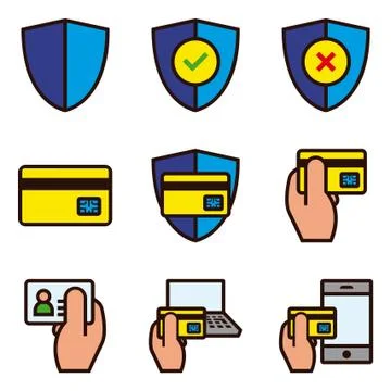 Secure Shopping Online 스톡 일러스트