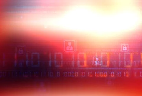 Secure social network background with a digital world connectivity concept 스톡 일러스트