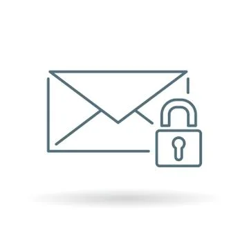 Secure SSL email icon Stock Illustration