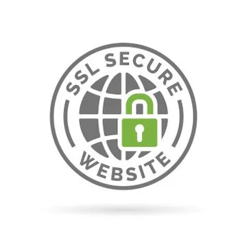Secure SSL website icon Stock Illustration