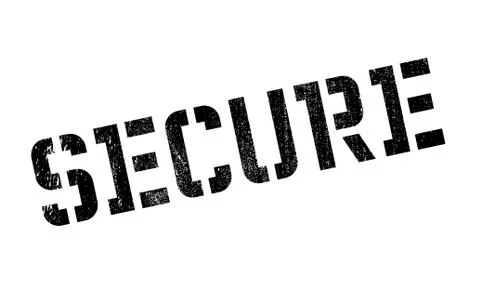 Secure stamp Stock Illustration