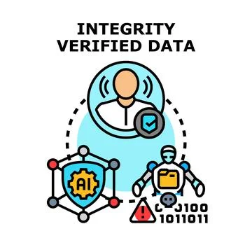 Secure system processing confidential user information Stock Illustration
