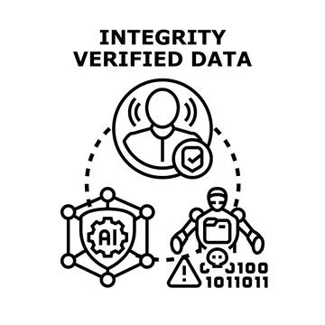 Secure system processing confidential user information Stock Illustration