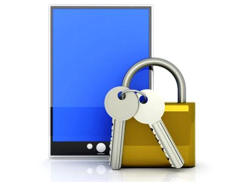 Secure tablet pc Stock Illustration