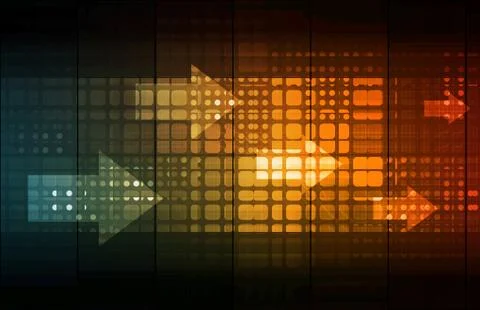 Secure technology network Stock Illustration