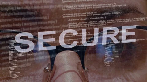Secure text on female software developer Stock Footage 108042808