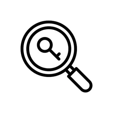 Secure thin line icon Stock Illustration