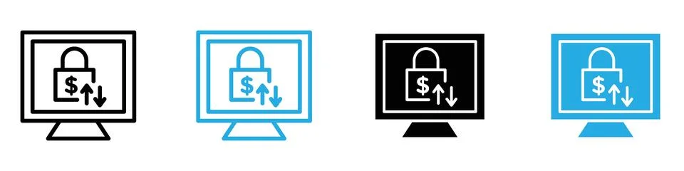 Secure Transfer Icon for Safe Transactions, Data Protection, and Secure Pro.. Stock Illustration