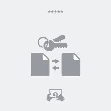 Secure transfer icon, secure transfer vector, secure transfer symbol, secure  Stock-Illustration