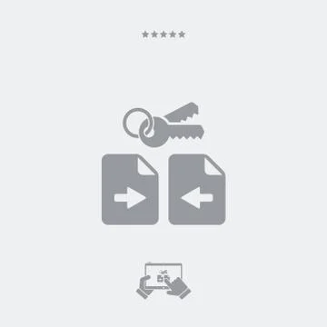 Secure transfer icon, secure transfer vector, secure transfer symbol, secure  Ilustração Stock