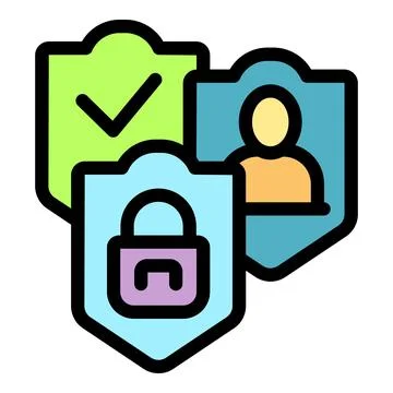 Secure user access ensuring privacy and data protection with checkmark symb.. Stock Illustration