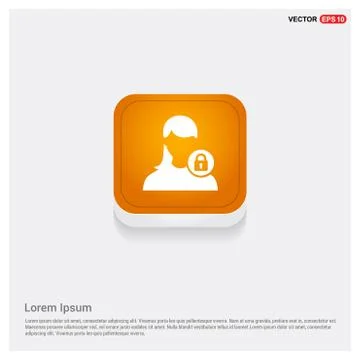 Secure User Icon Illustrazione stock
