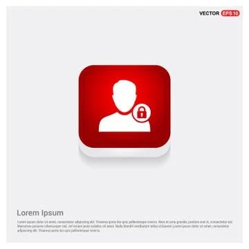 Secure User Icon Stock Illustration