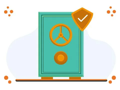 Secure Vault Concept Illustration Stock Illustration