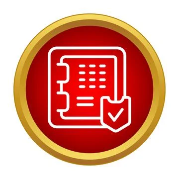Secure vault protecting digital data with trusted shield Stock Illustration