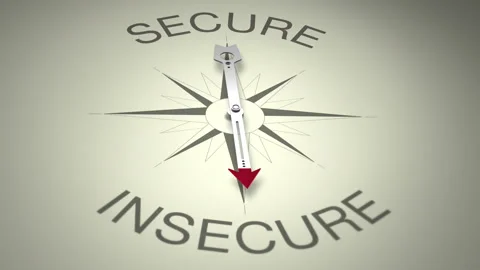 Secure Versus Insecure Arrow 3D Animation Stock Footage 281114557