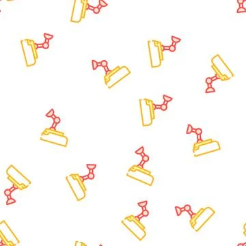 Secure video camera vector seamless pattern Stockillustratie