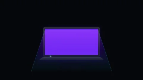 Secure Virtual Private Network Laptop Icon with Glowing Data Tunnel and Ani.. Видео 346130593