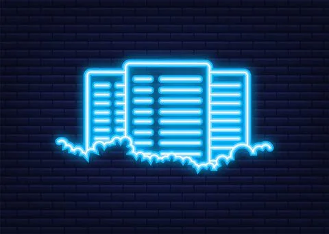 Secure VPN connection concept. Neon icon. Virtual private network connectivity Stock Illustration