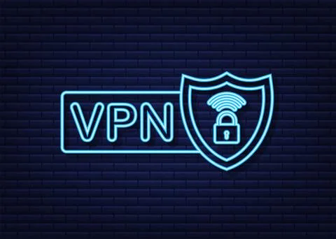 Secure VPN connection concept. Virtual private network connectivity overview Stock-Illustration