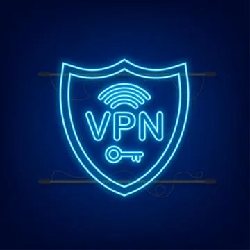Secure VPN connection concept. Virtual private network connectivity overview Stock-Illustration