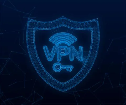 Secure VPN connection concept. Virtual private network connectivity overview Stock-Illustration