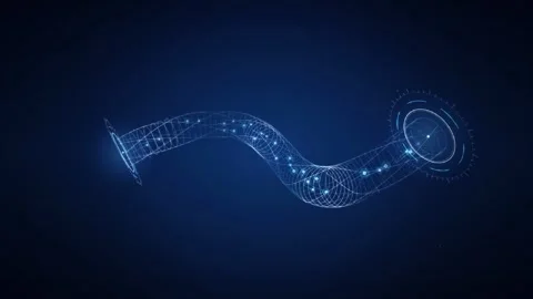 Secure VPN Connection Encrypted Data Transfer Through  Digital Tunnel Animation 動画素材 347371840