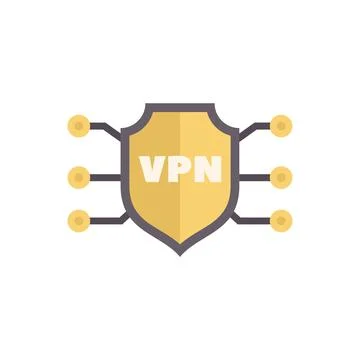 Secure vpn connection showing data encryption using virtual private network イラスト素材