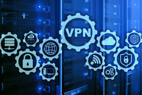 Secure VPN Connection. Virtual Private Network or Internet Security Concept. Stock Photos