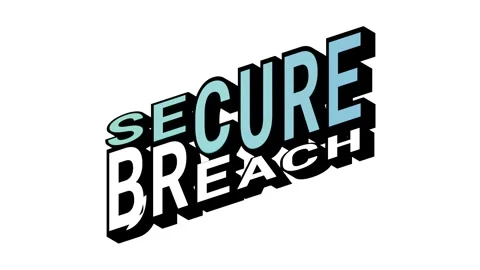 SECURE vs BREACH, 3D Text Animation in Isometric View with Opposite Word Motion Stock Footage 314263948