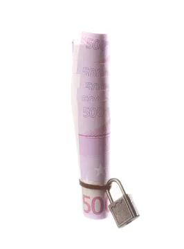 Secure way of saving money Stock Photos