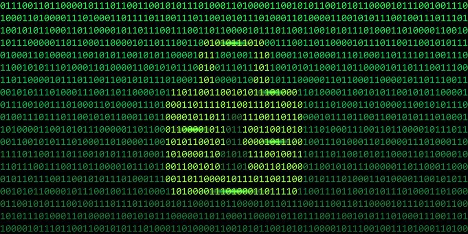 Secure web connection binary code with lock background Stock Illustration