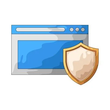 Secure web illustration Stock Illustration