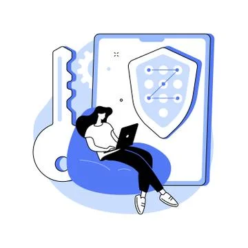 Secure web traffic abstract concept vector illustration. Stock Illustration