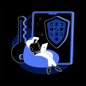 Secure web traffic abstract concept vector illustration. Stock Illustration