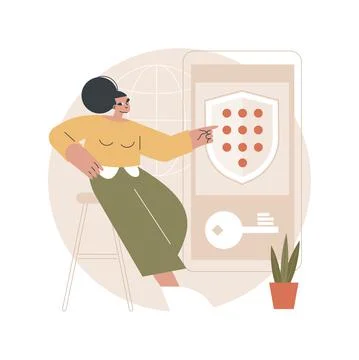 Secure web traffic abstract concept vector illustration. Stock Illustration