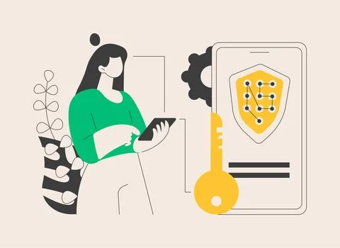 Secure web traffic abstract concept vector illustration. Stock Illustration