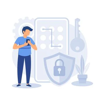 Secure web traffic illustration exclusive design inspiration Illustrazione stock
