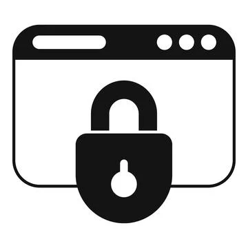 Secure website icon showing internet security and safety イラスト素材