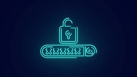 Secure website login authentication protecting login information cybersecurity Stock Footage 241163398