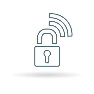 Secure wireless icon Stock Illustration