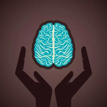 Secure your brain concept Stock Illustration