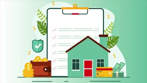Secure Your Home and Future: Essential Insurance and Financial Planning Stock Footage 339344080